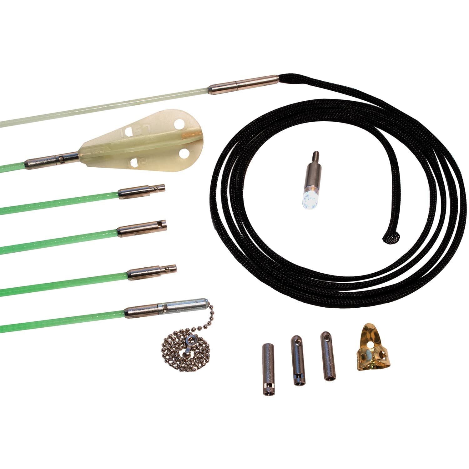 Labor Saving Devices 36-Ft. RoyRods Pro FiberFuse Quick-Connect Wire-Running Rod Kit