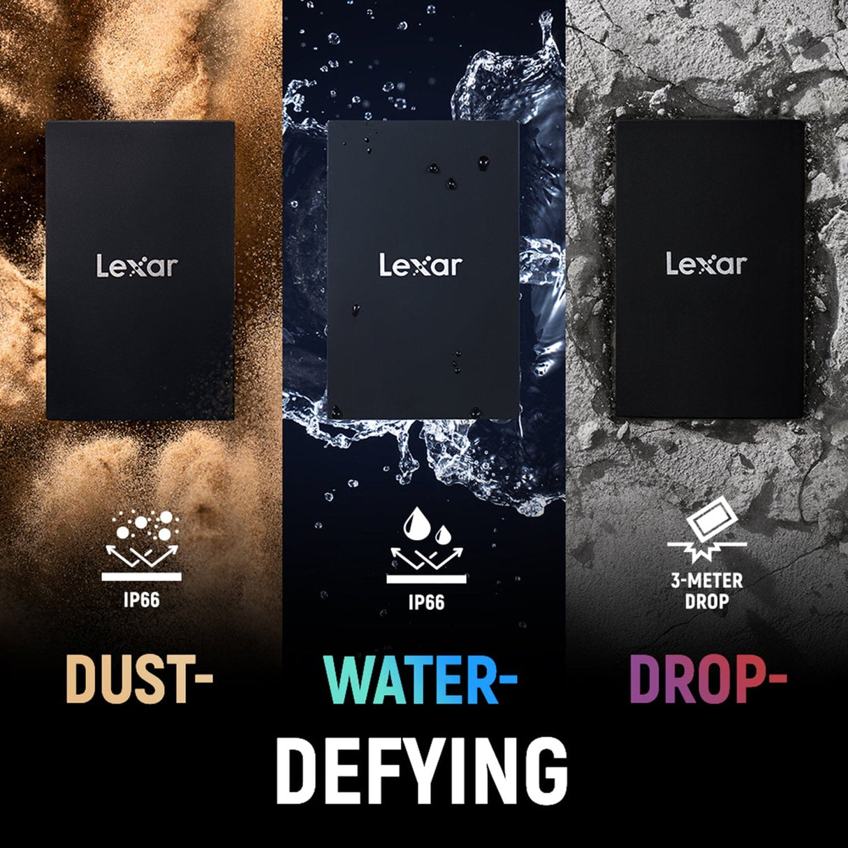 Lexar ARMOR 700 USB 3.2 Portable SSD, 1 TB