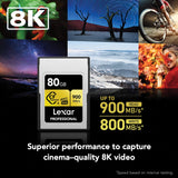 Lexar Professional CFexpress Type A Card GOLD Series, 80 GB, 80 GB