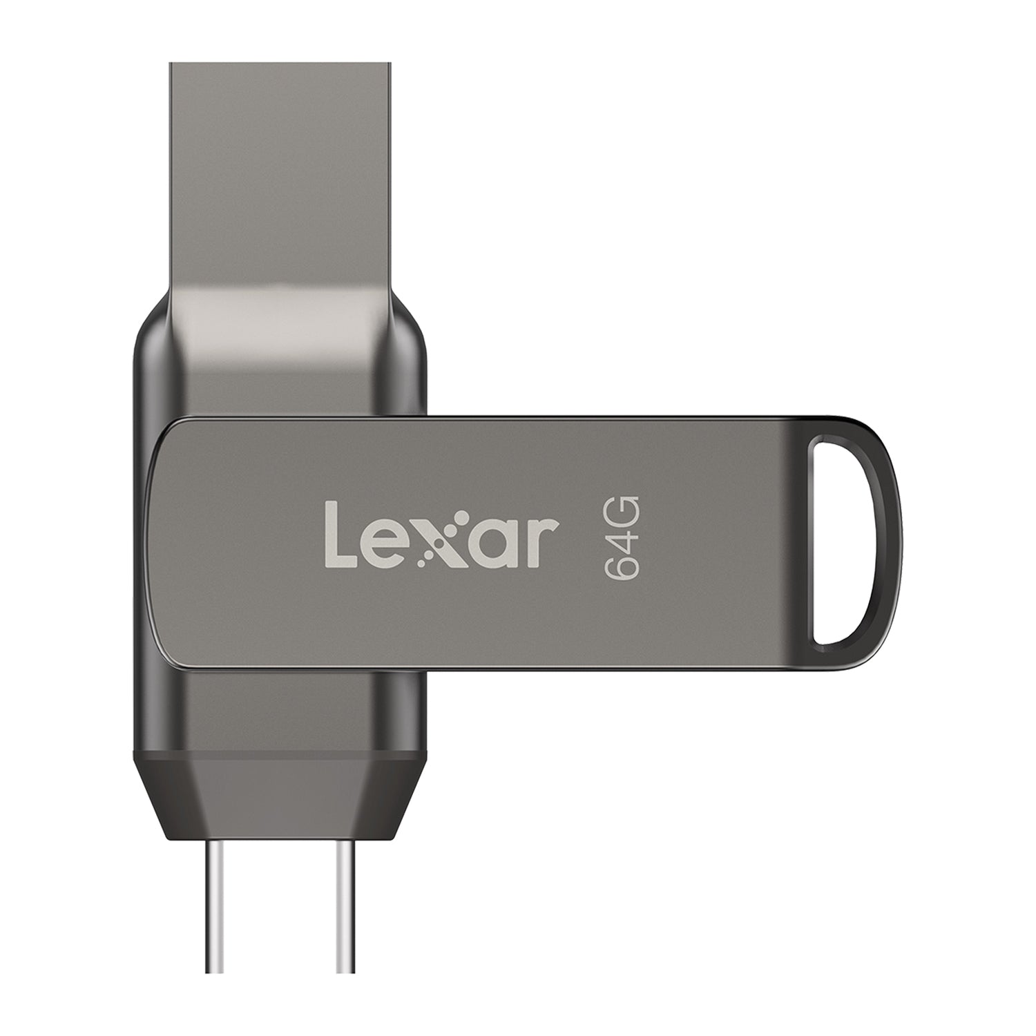 Lexar JumpDrive D400 USB 3.2 Gen 1 Dual Drive with USB-C and USB-A Connectors, 64 GB