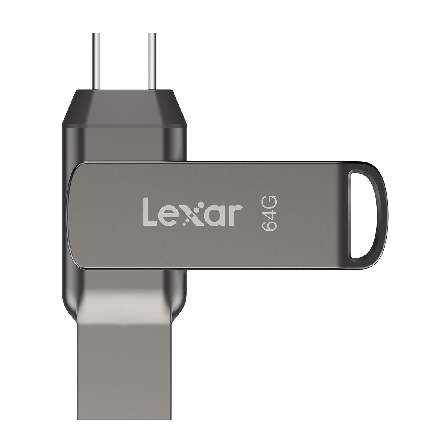 Lexar JumpDrive D400 USB 3.2 Gen 1 Dual Drive with USB-C and USB-A Connectors, 64 GB