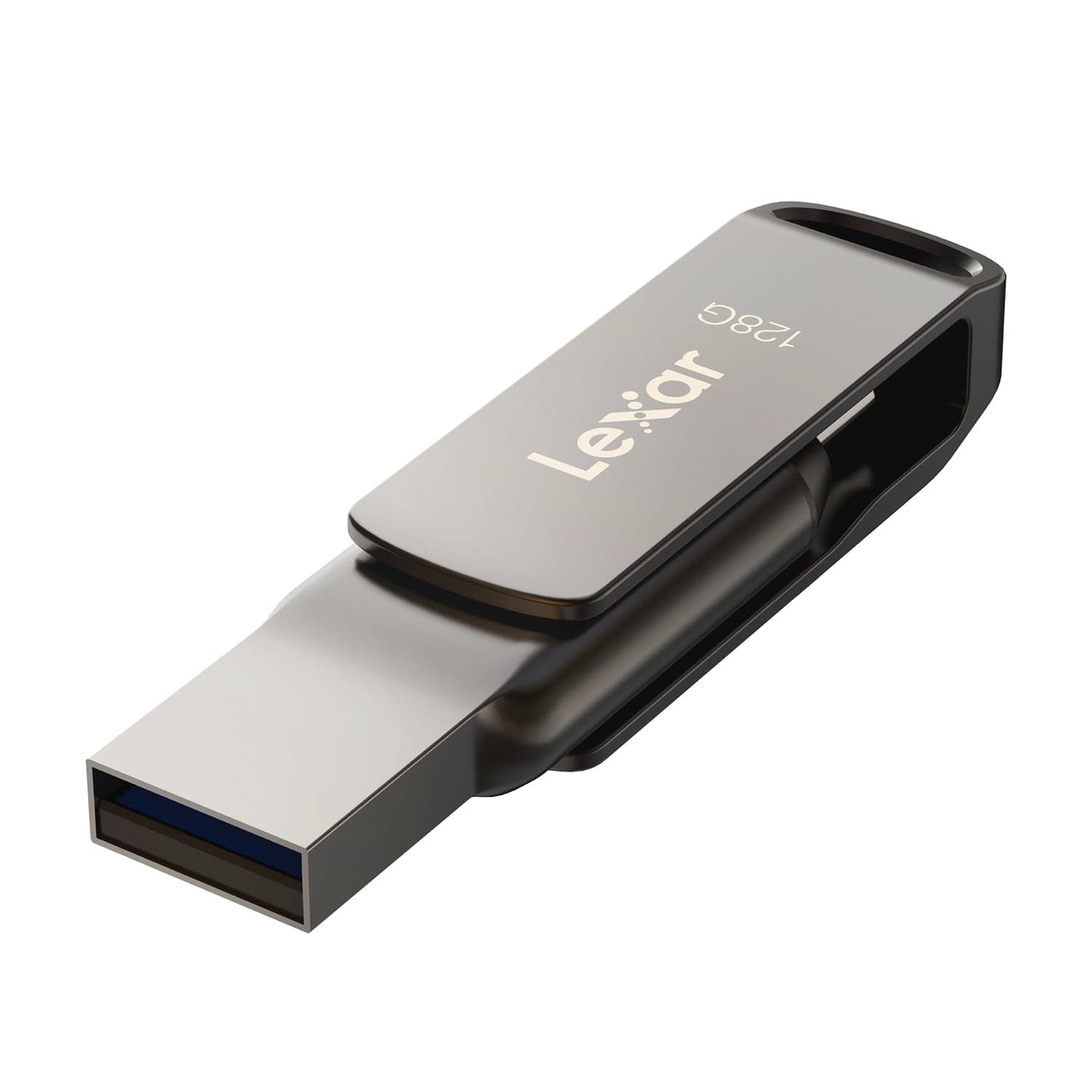 Lexar JumpDrive D400 USB 3.1 Dual Drive with USB-C and USB-A Connectors, 128 GB