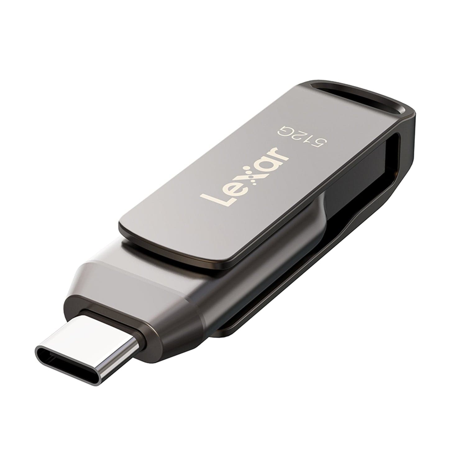 Lexar JumpDrive D400 USB 3.2 Gen 1 Dual Drive with USB-C and USB-A Connectors, 512 GB