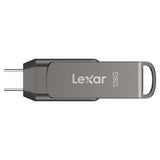 Lexar JumpDrive D500 USB 3.2 Gen 1 Solid-State Dual Drive with USB-C and USB-A Connectors, 128 GB
