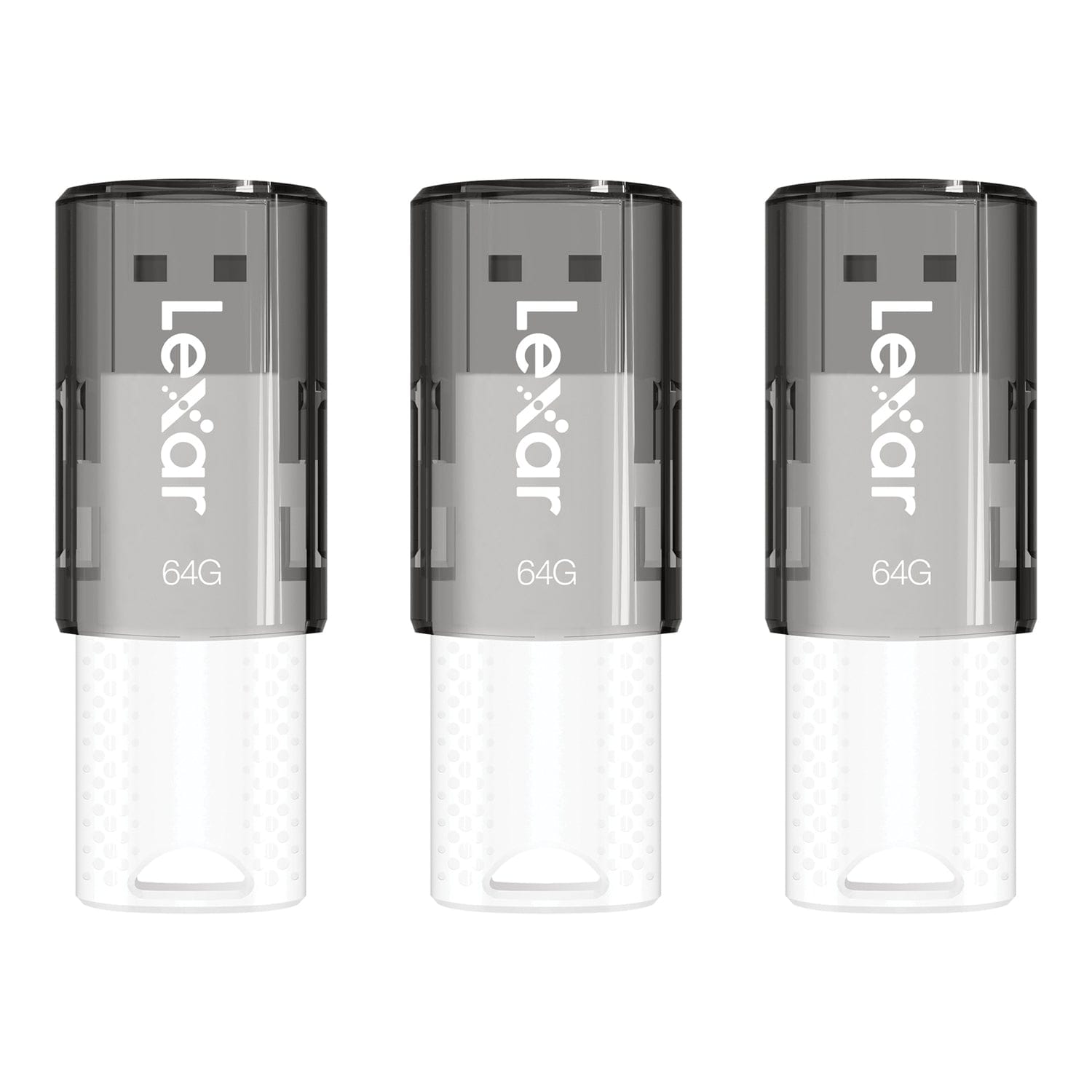 Lexar JumpDrive S60 64-GB USB 2.0 Flash Drive, 3 Count