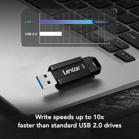 Lexar JumpDrive S80 USB 3.1 Flash Drive, 64 GB