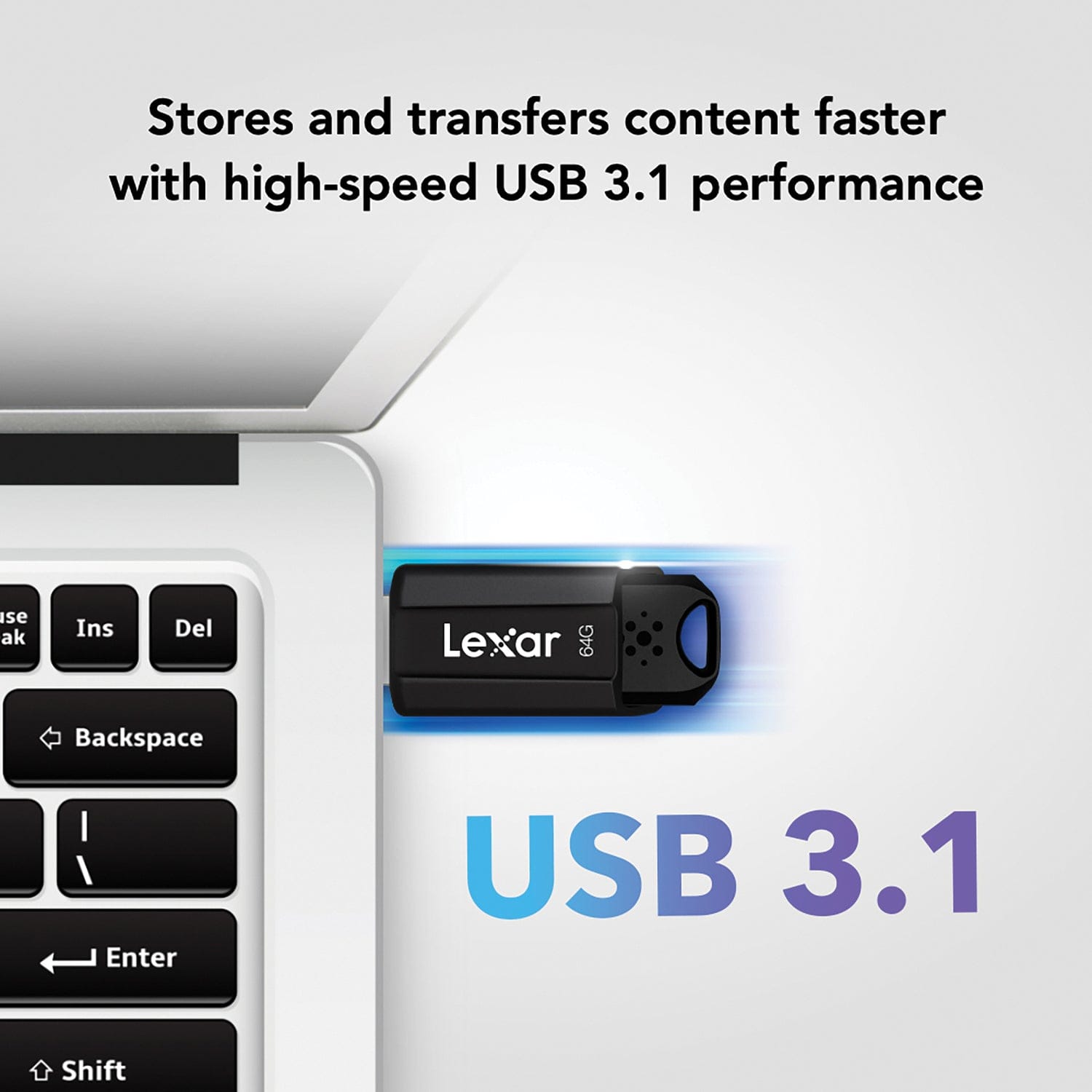 Lexar JumpDrive S80 USB 3.1 Flash Drive, 64 GB