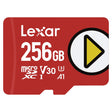 Lexar PLAY microSDXC UHS-I Class 10, U3, V30, and A2 Card, 256 GB