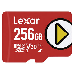 Lexar PLAY microSDXC UHS-I Class 10, U3, V30, and A2 Card, 256 GB