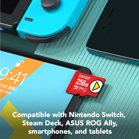 Lexar PLAY microSDXC UHS-I Class 10, U3, V30, and A2 Card, 256 GB
