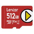 Lexar PLAY microSDXC UHS-I Class 10, U3, V30, and A2 Card, 512 GB