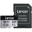 Lexar Professional SILVER PLUS Series microSDXC UHS-I Card with SD Adapter, 1 TB