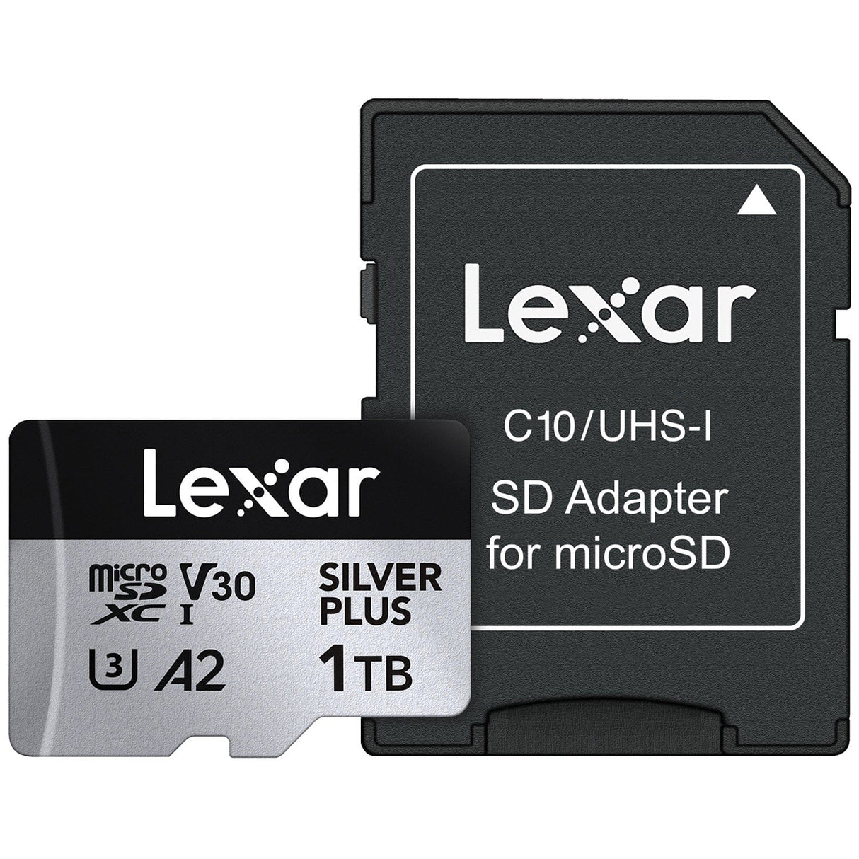 Lexar Professional SILVER PLUS Series microSDXC UHS-I Card with SD Adapter, 1 TB