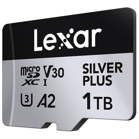 Lexar Professional SILVER PLUS Series microSDXC UHS-I Card with SD Adapter, 1 TB