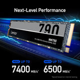 Lexar NM790 M.2 2280 PCIe Gen 4x4 NVMe Internal Solid-State Drive, 1 TB