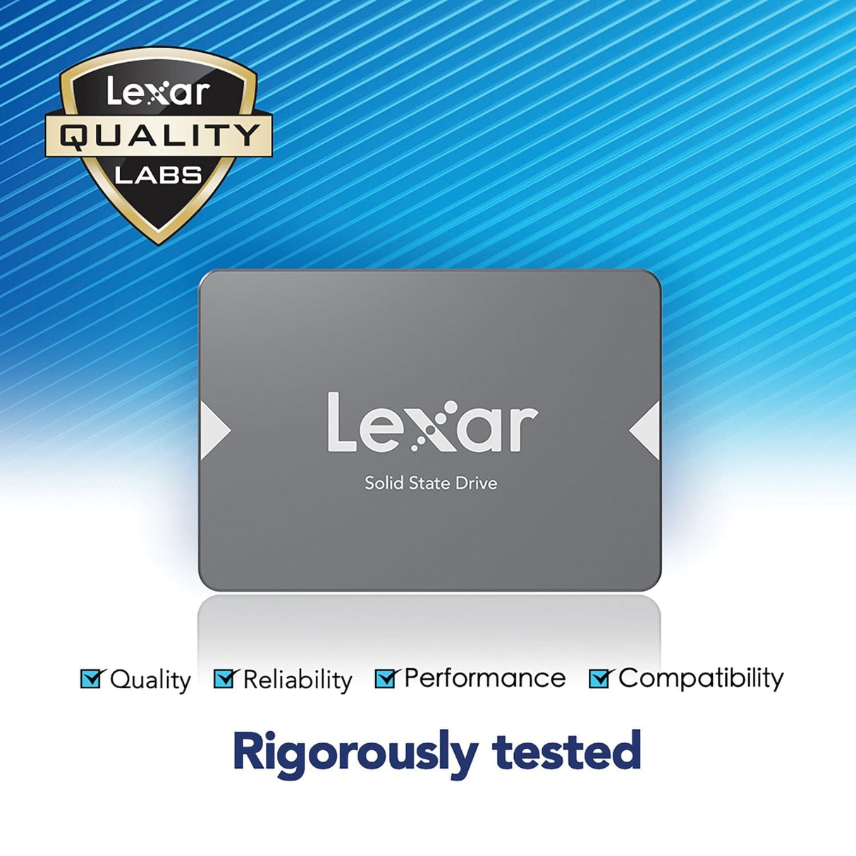 Lexar NS100 2.5-In. SATA III, 6 GB/s Solid-State Drive, 128 GB