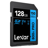 Lexar BLUE Series High-Performance 800x PRO SDHC/SDXC UHS-I Card, 128 GB