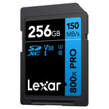 Lexar BLUE Series High-Performance 800x PRO SDHC/SDXC UHS-I Card, 256 GB