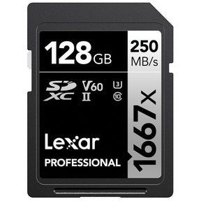 Lexar Professional SILVER Series 1667x SDXC UHS-II Card, 128 GB