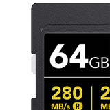 Lexar Professional GOLD Series 1800x SDXC UHS-II Card, 64 GB, 2 Pack