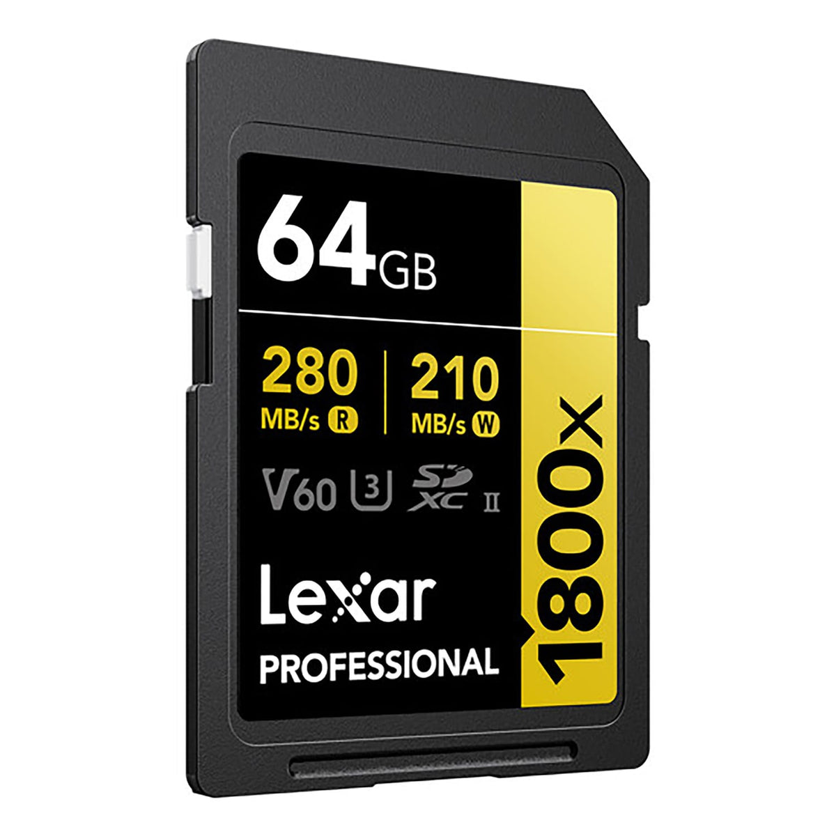 Lexar Professional GOLD Series 1800x SDXC UHS-II Memory Card, 64 GB