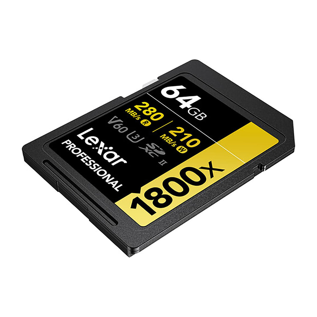 Lexar Professional GOLD Series 1800x SDXC UHS-II Memory Card, 64 GB