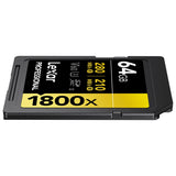 Lexar Professional GOLD Series 1800x SDXC UHS-II Memory Card, 64 GB