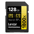Lexar Professional GOLD Series 1800x SDXC UHS-II Memory Card, 128 GB