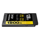 Lexar Professional GOLD Series 1800x SDXC UHS-II Memory Card, 128 GB