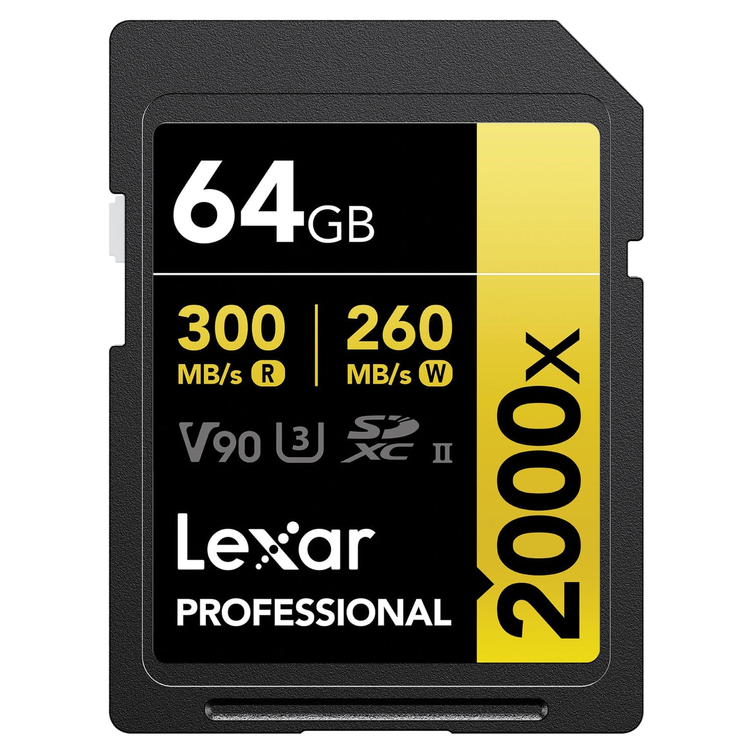 Lexar Professional 2000x SDHC/SDXC UHS-II Card, 64 GB