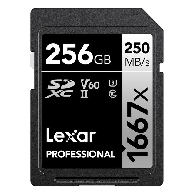 Lexar Professional SILVER Series 1667x SDXC UHS-II Card, 256 GB