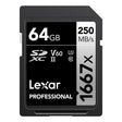 Lexar Professional SILVER Series 1667x SDXC UHS-II Card, 64 GB