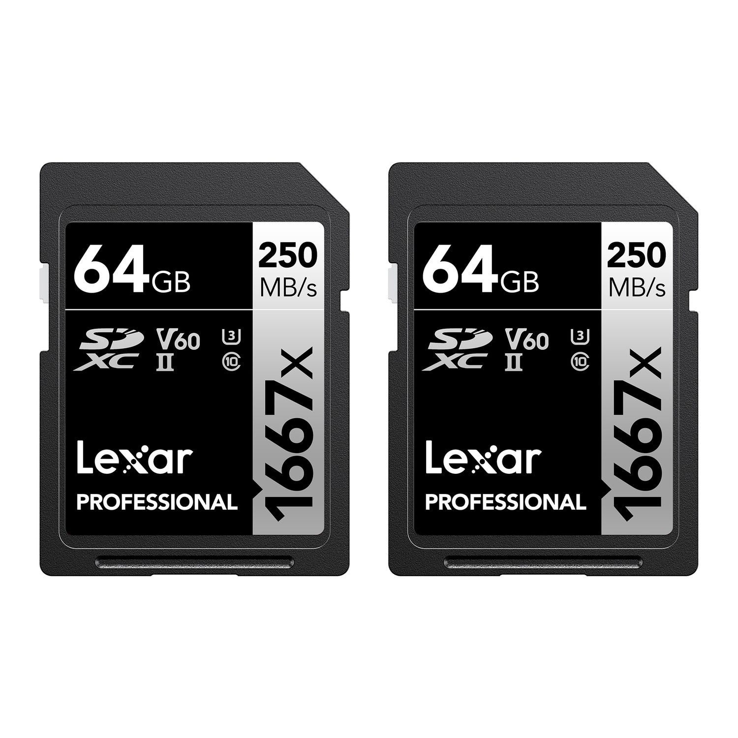 Lexar Professional SILVER Series 1667x SDXC UHS-II Card, 64 GB