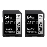 Lexar Professional SILVER Series 1667x SDXC UHS-II Card, 64 GB