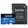 Lexar High-Performance BLUE Series 633x microSDHC/microSDXC UHS-I Card, 256 GB