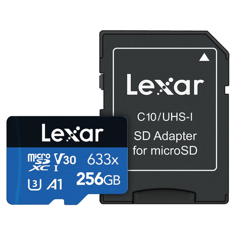 Lexar High-Performance BLUE Series 633x microSDHC/microSDXC UHS-I Card, 256 GB