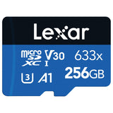 Lexar High-Performance BLUE Series 633x microSDHC/microSDXC UHS-I Card, 256 GB