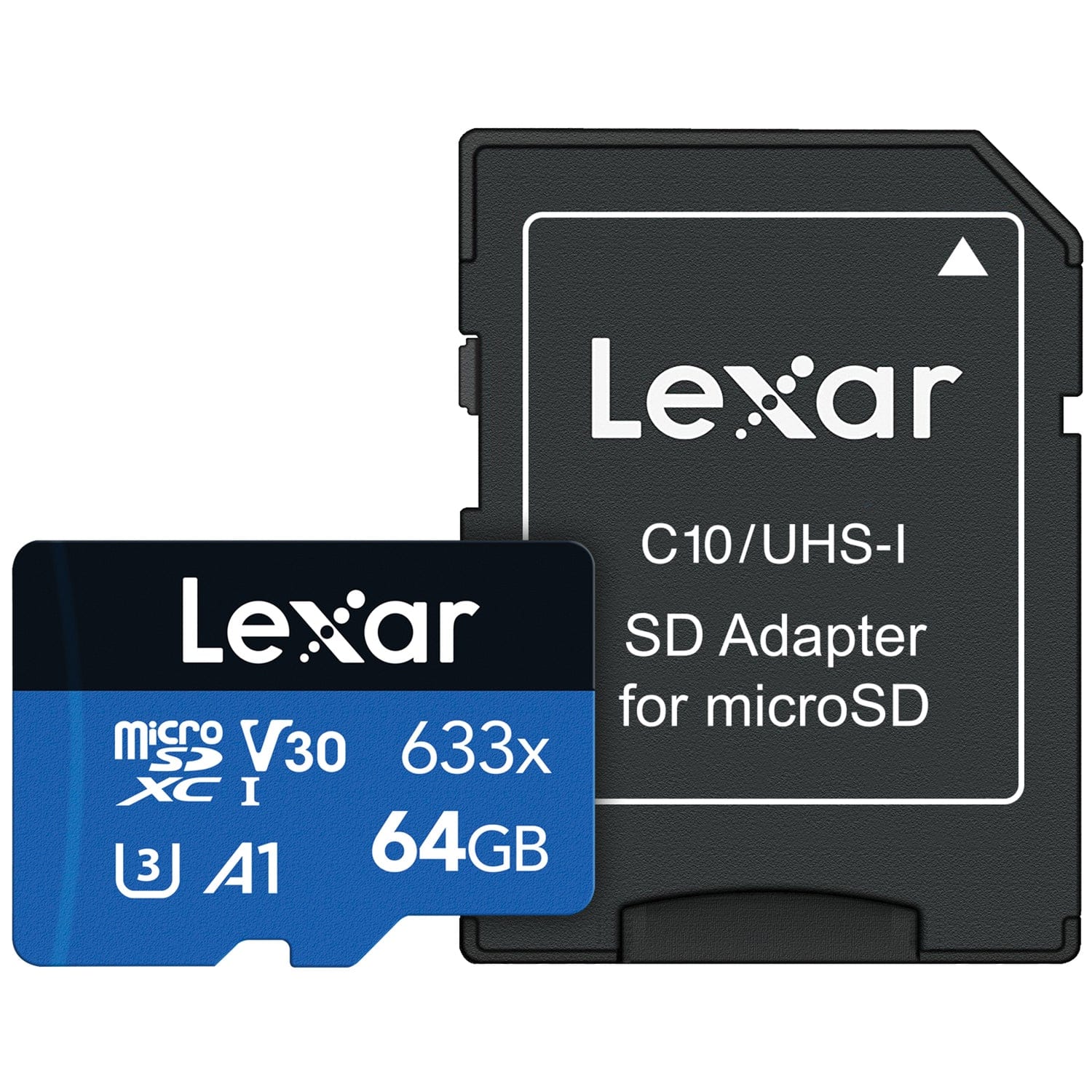 Lexar High-Performance BLUE Series 633x microSDHC/microSDXC UHS-I Card, 64 GB