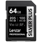 Lexar Professional SILVER PLUS SDXC UHS-I Card, 64 GB