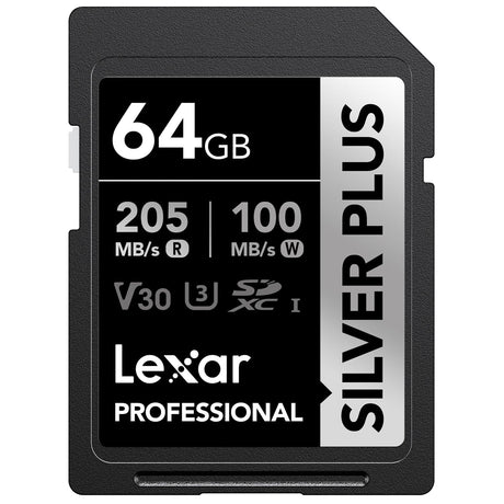 Lexar Professional SILVER PLUS SDXC UHS-I Card, 64 GB