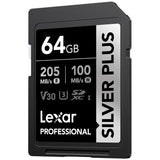 Lexar Professional SILVER PLUS SDXC UHS-I Card, 64 GB