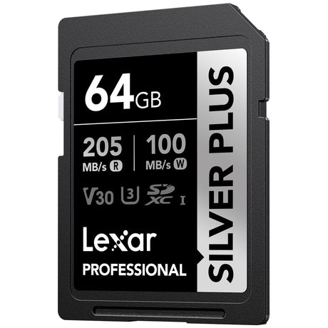 Lexar Professional SILVER PLUS SDXC UHS-I Card, 64 GB