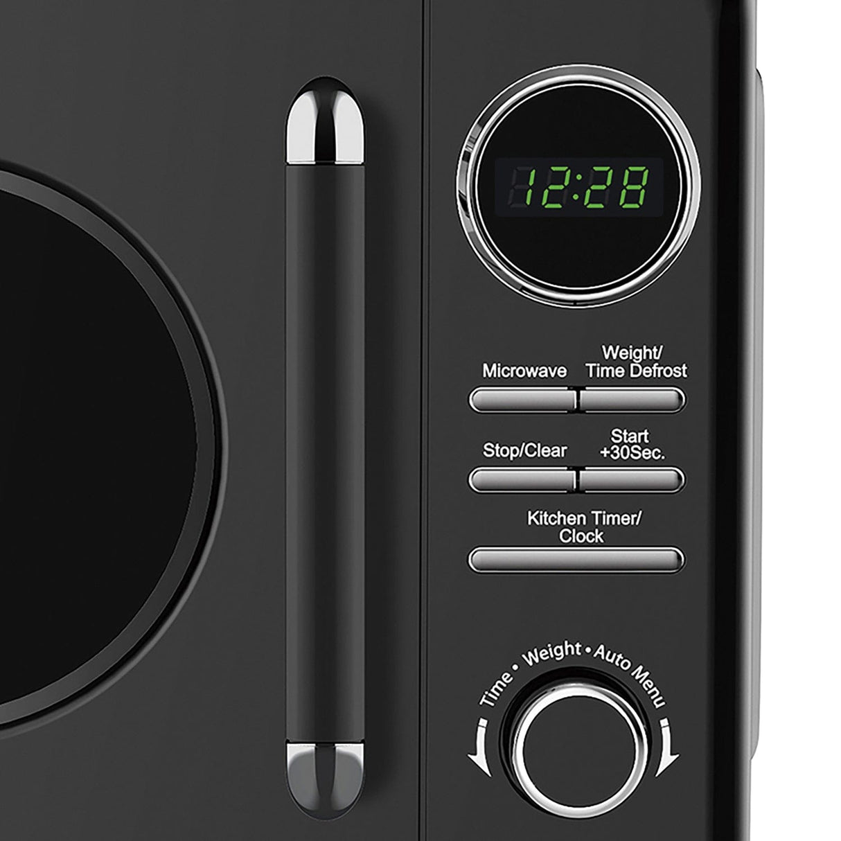 Magic Chef 0.7-Cu. Ft. 700-Watt Retro Countertop Microwave, Black