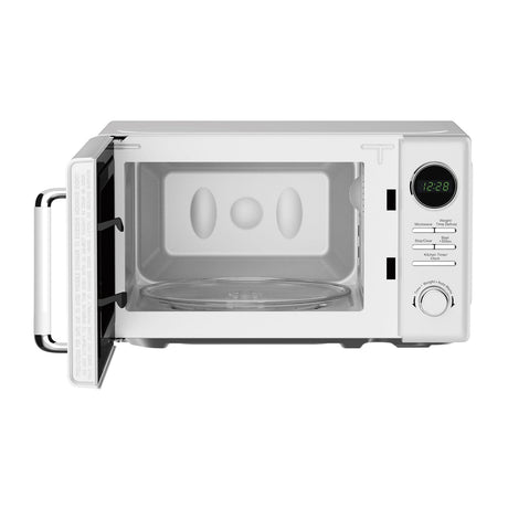 Magic Chef 0.7-Cu. Ft. 700-Watt Retro Countertop Microwave, White