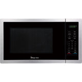 Magic Chef 0.9-Cu. Ft. 900-Watt Countertop Digital Touch Microwave, Silver