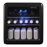 Magic Chef 1.7-Cu. Ft. Retro Beverage Cooler, Black