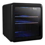 Magic Chef 1.7-Cu. Ft. Retro Beverage Cooler, Black