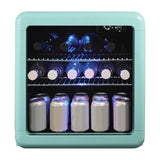 Magic Chef 1.7-Cu. Ft. Retro Beverage Cooler, Green