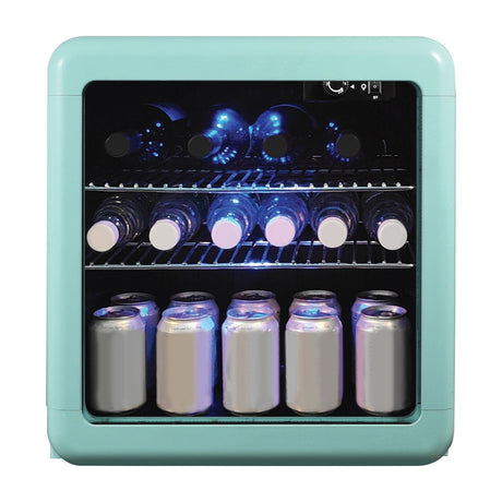 Magic Chef 1.7-Cu. Ft. Retro Beverage Cooler, Green
