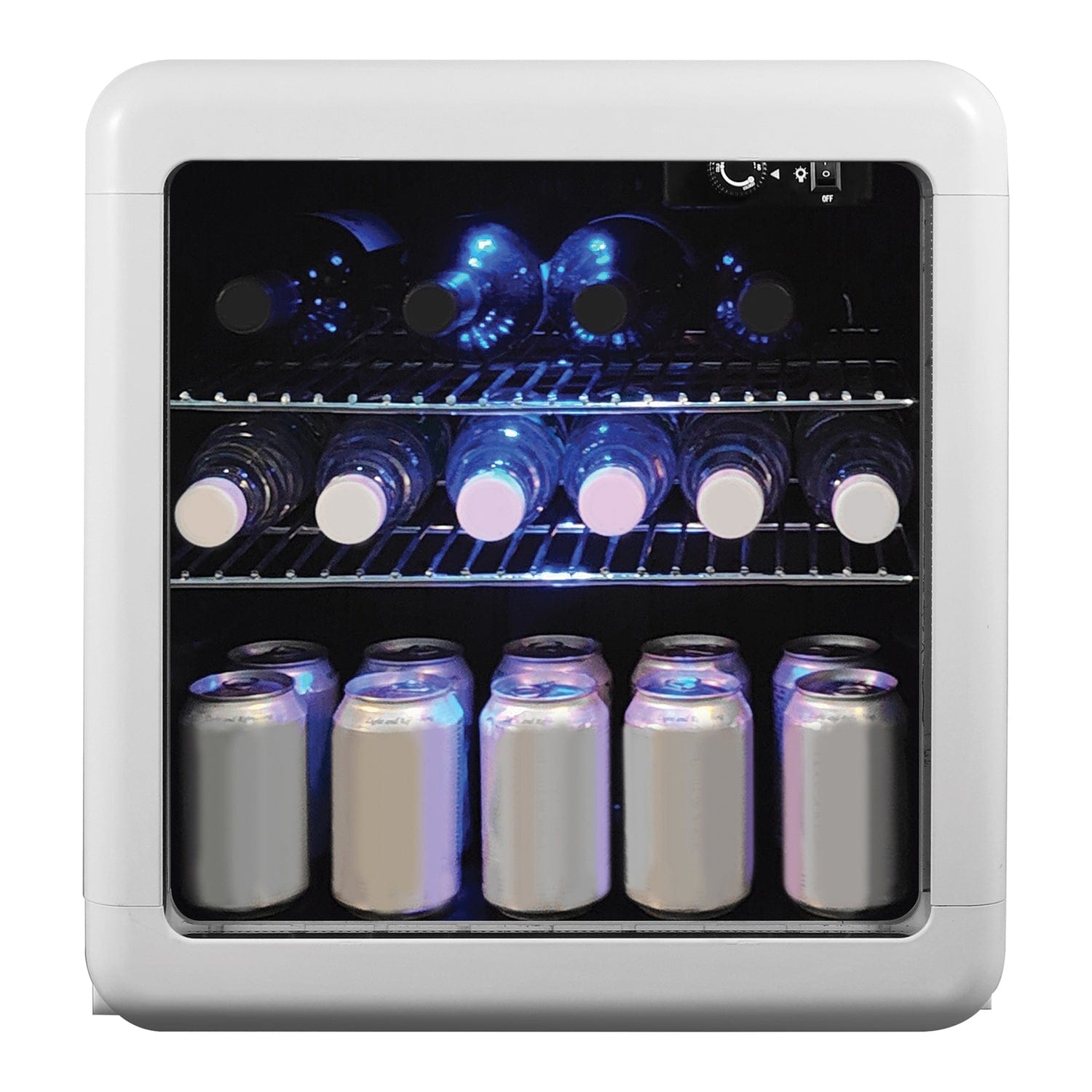 Magic Chef 1.7-Cu. Ft. Retro Beverage Cooler, White